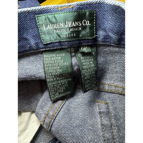 Womens Lauren Ralph Lauren Jeans Classic Straight Mid Rise Stretch Sz 6P - Picture 6 of 7